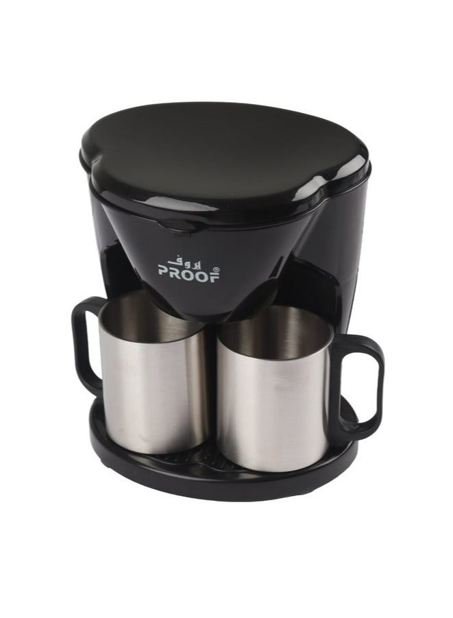 برووف ماكينة صنع القهوة بالتقطير فضى/ أسود - Image 2