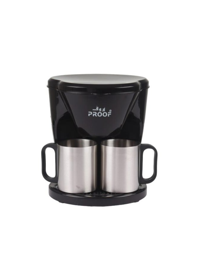 برووف ماكينة صنع القهوة بالتقطير فضى/ أسود - Image 1