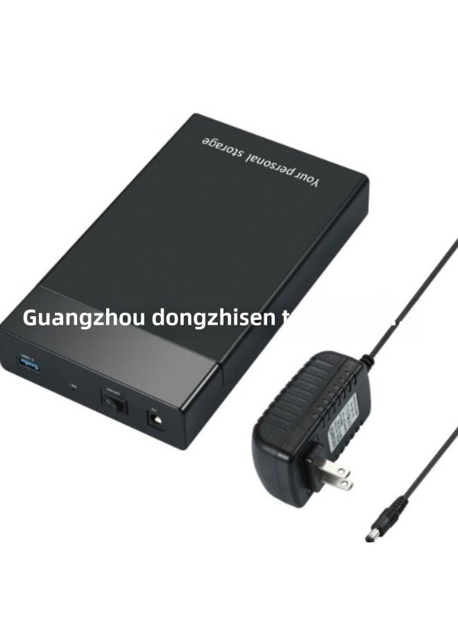 ماركة غير محددة صندوق القرص الصلب المحمول SATA مقاس 2.5/3.5 بوصة USB3.0 عالي السرعة لنقل البيانات بدون أدوات تثبيت صندوق حماية القرص الصلب الخارجي - اللون: أسود  - Image 2