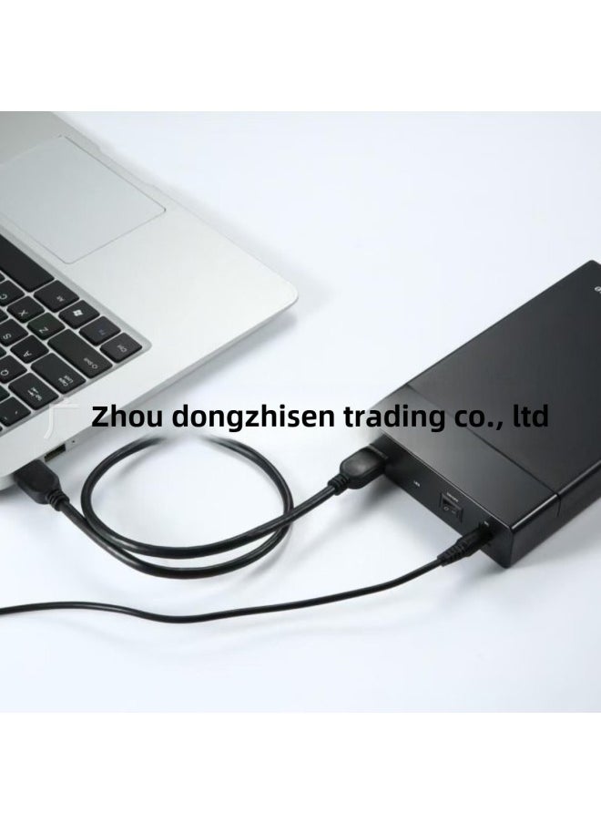 ماركة غير محددة صندوق القرص الصلب المحمول SATA مقاس 2.5/3.5 بوصة USB3.0 عالي السرعة لنقل البيانات بدون أدوات تثبيت صندوق حماية القرص الصلب الخارجي - اللون: أسود  - Image 3