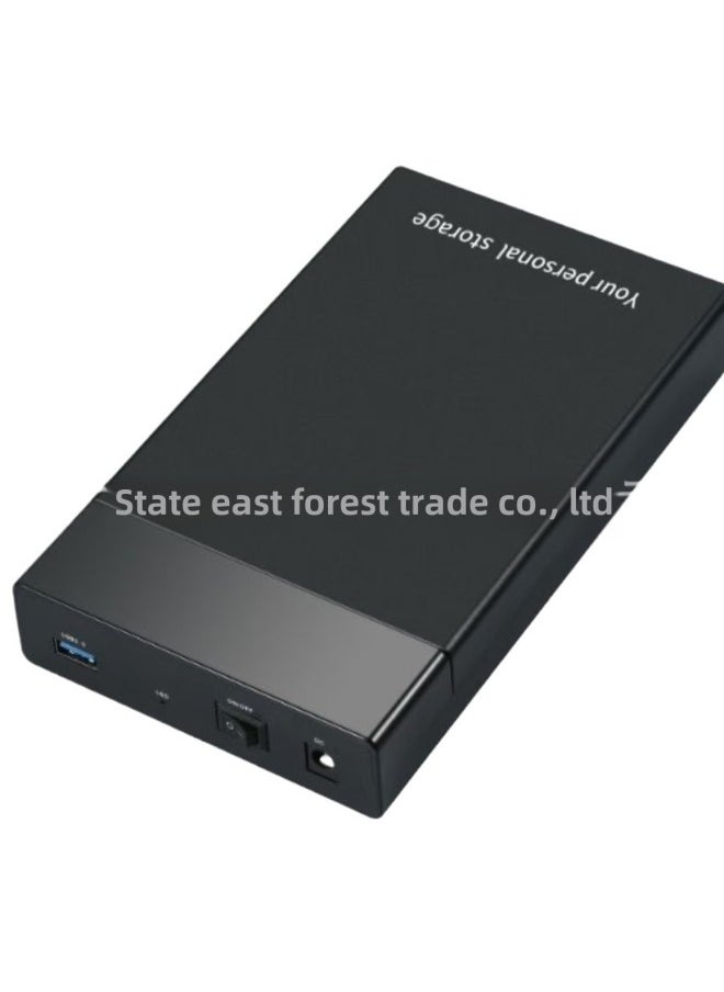 ماركة غير محددة صندوق القرص الصلب المحمول SATA مقاس 2.5/3.5 بوصة USB3.0 عالي السرعة لنقل البيانات بدون أدوات تثبيت صندوق حماية القرص الصلب الخارجي - اللون: أسود  - Image 5