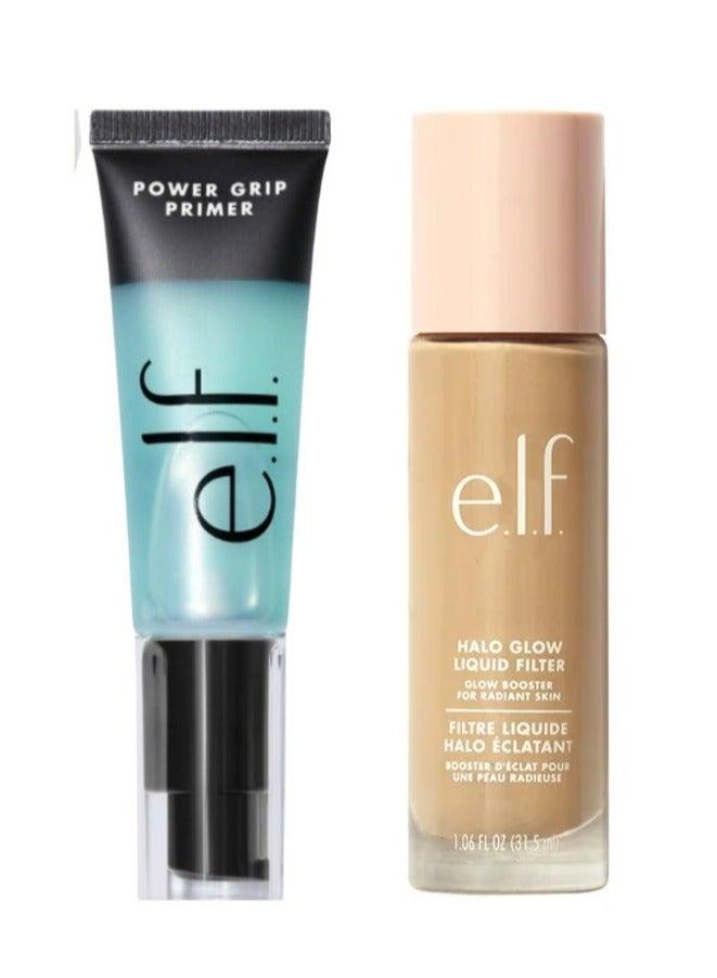 إلف فلتر سائل للوجه من راب هيلو جلو متوسط ​​5 - 31.5 أونصة بيج + برايمر باور جريب شفاف 24 مل - Image 1