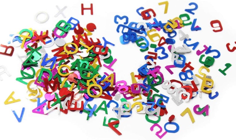 كلاراكو 90 جرام/عبوة من حروف أبجدية مزخرفة لطيفة ومزينة بالترتر وحروف جامعية مرصعة بالترتر وملحقات يدوية الصنع - 8 مم - Image 5