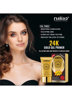 maliao 24K Gold Gel Primer 40Ml - Luxe Makeup Base For Radiant Skin  - Image 4