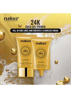 maliao 24K Gold Gel Primer 40Ml - Luxe Makeup Base For Radiant Skin  - Image 3