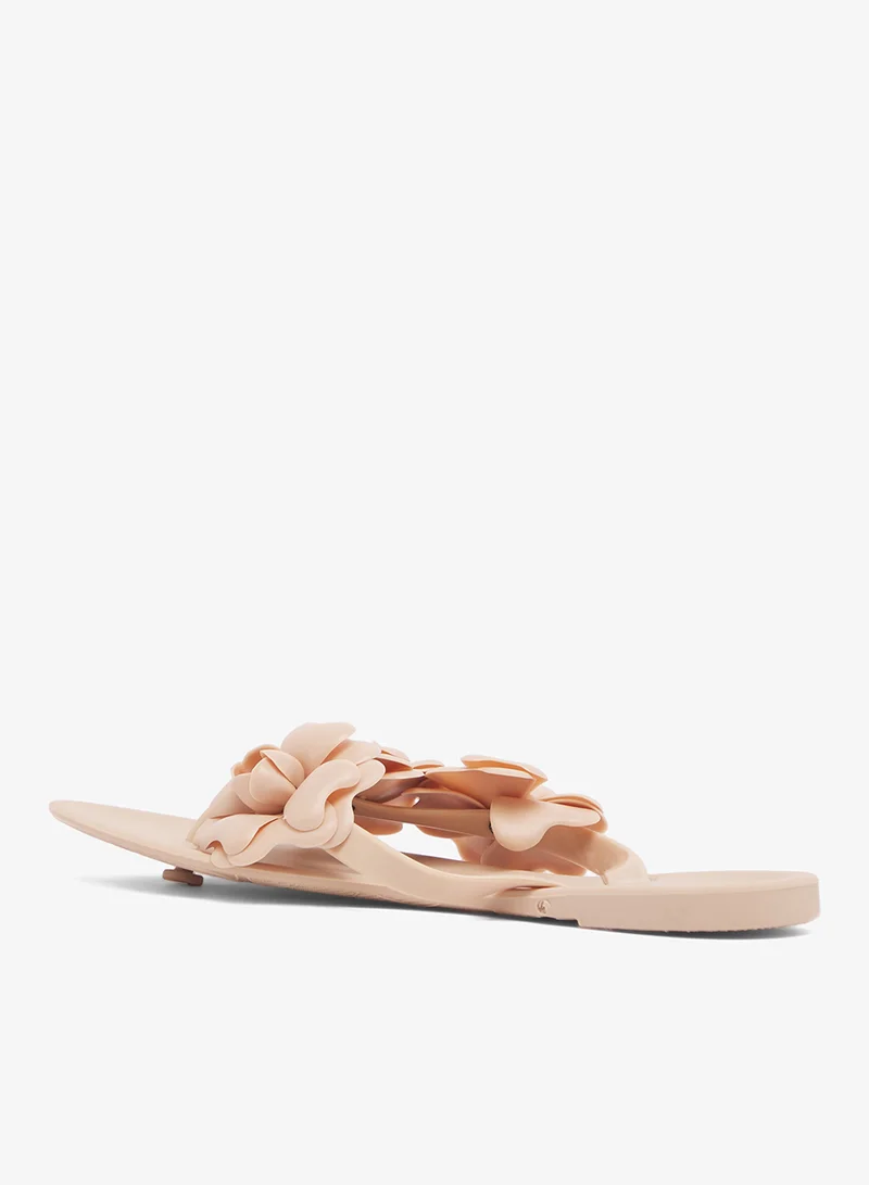 Spot-On Ruffle Flat Sandals