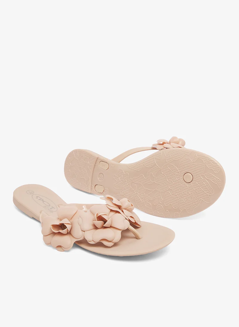 Spot-On Ruffle Flat Sandals