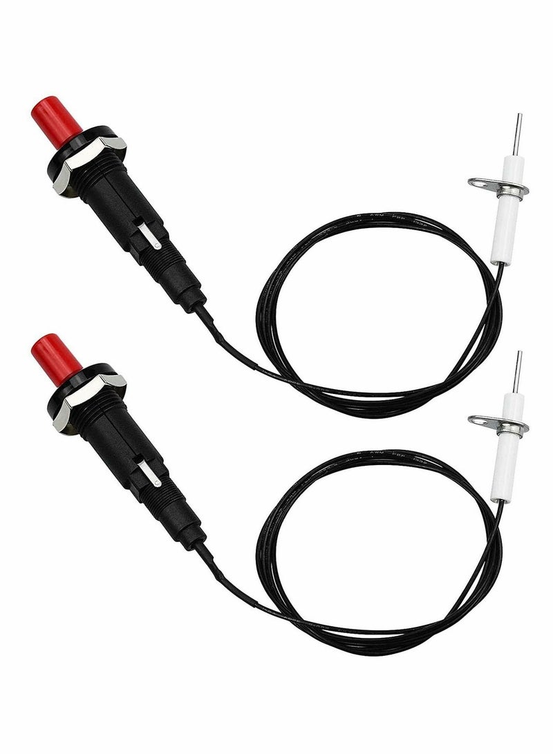 ماركة غير محددة Piezoelectric Igniter, 30cm Long Propane Push on Piezo Igniter Kit  - Image 1