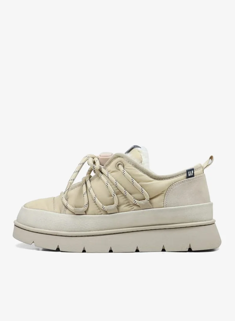 جاب سنيكرز نسائي منخفض بساق مكشوفة ورباط جانبي