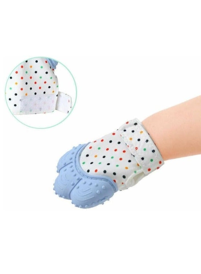 Baby Teething Glove, Self Soothing Teether Toy Relieve Teething Pain and Prevent Scratches - 1 Glove, (Pink) - Image 4
