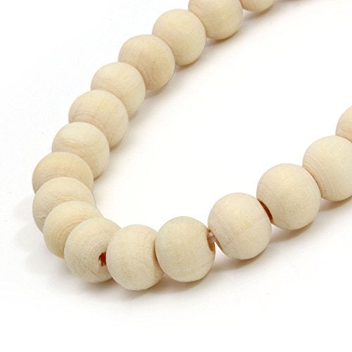 MILAKOO 5 Pcs Wooden Beaded Bracelet Bangle for Men and Women Elastic 8MM Beads - Image 4