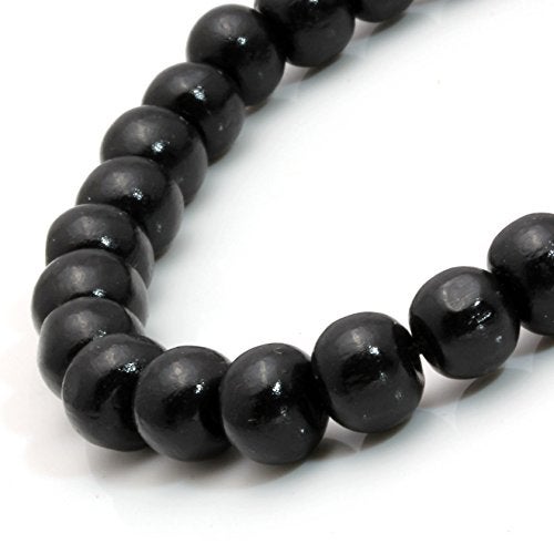 MILAKOO 5 Pcs Wooden Beaded Bracelet Bangle for Men and Women Elastic 8MM Beads - Image 5