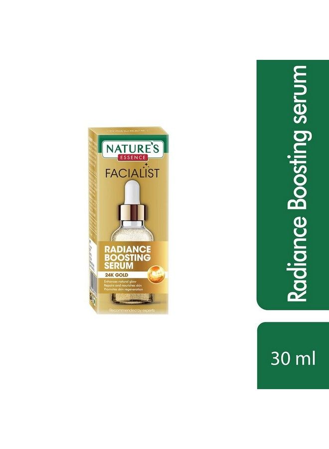 Nature's Essence سيروم الوجه للاستخدام اليومي سيروم الوجه الذهبي للنساء سيروم تعزيز الإشراق مع ذهب 24 قيراط 30 مل - Image 3
