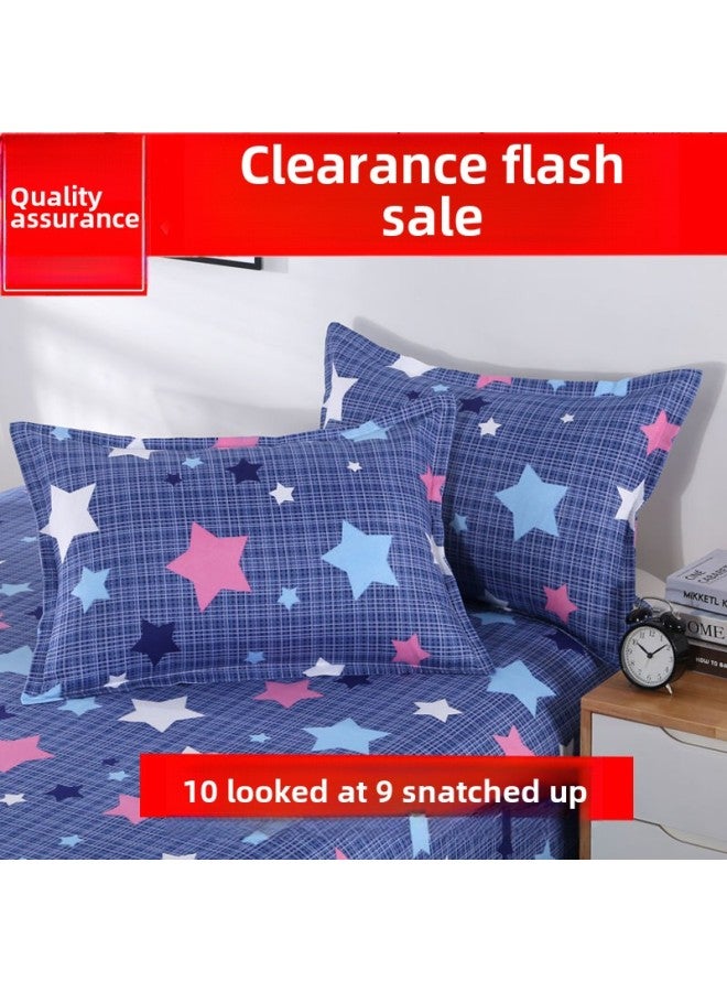 Special Offer 100 Skin-friendly Pillowcase A Pair Of Net Red Lovers Adult 48-Color:Starry Sky-Specifications:One Pillowcase  - Image 1