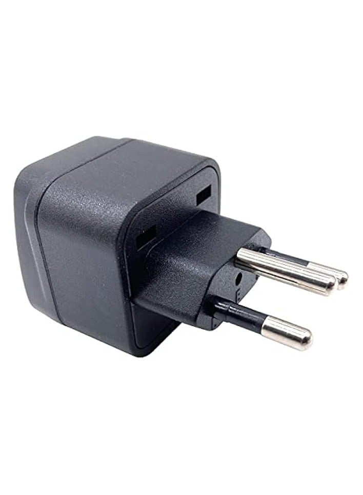 erorex Switzerland and Liechtenstein (Type J) Plug Adaptor, 3-pin UAE/KSA/UK Plug Convert to 3-pin Switzerland and Liechtenstein Socket with Safety Shutter (3 Pieces, Black)  - Image 4