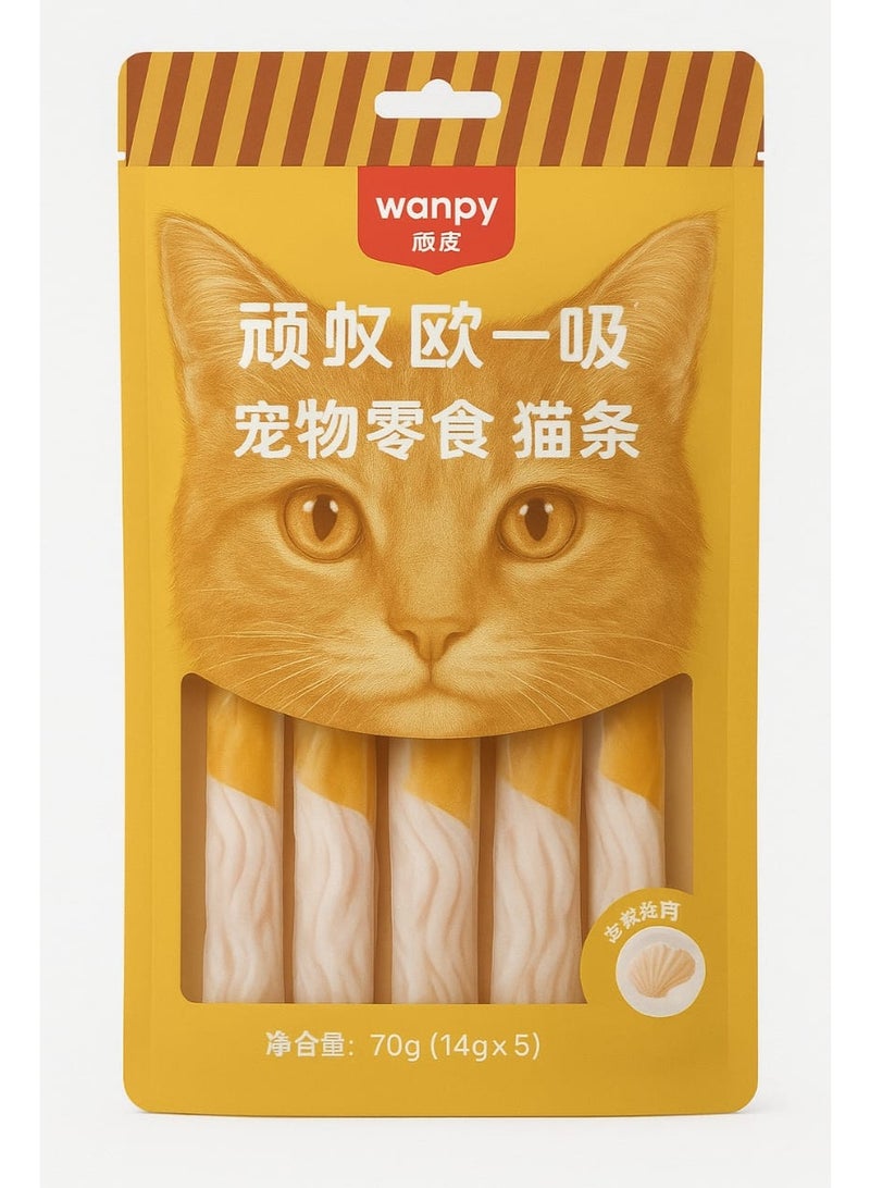 وانبي وجبة قطط كريمية من وانبي - بنكهة التونة والاسكالوب