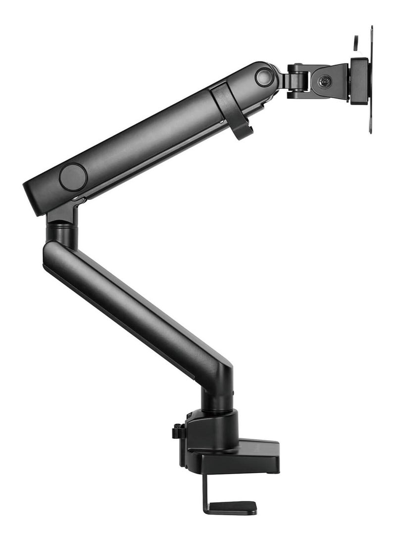 سيلفر ستون ذراع شاشة ARM13 أحادية، تصميم زنبركي ميكانيكي، ارتفاع وإمالة قابلان للتعديل، متوافق مع معايير VESA 75/100 مم، يدعم شاشات حتى 32 بوصة / 9 كجم، حامل مكتب بمشبك وحلقة تثبيت، إدارة الكابلات، أسود | SST-ARM13 - Image 3