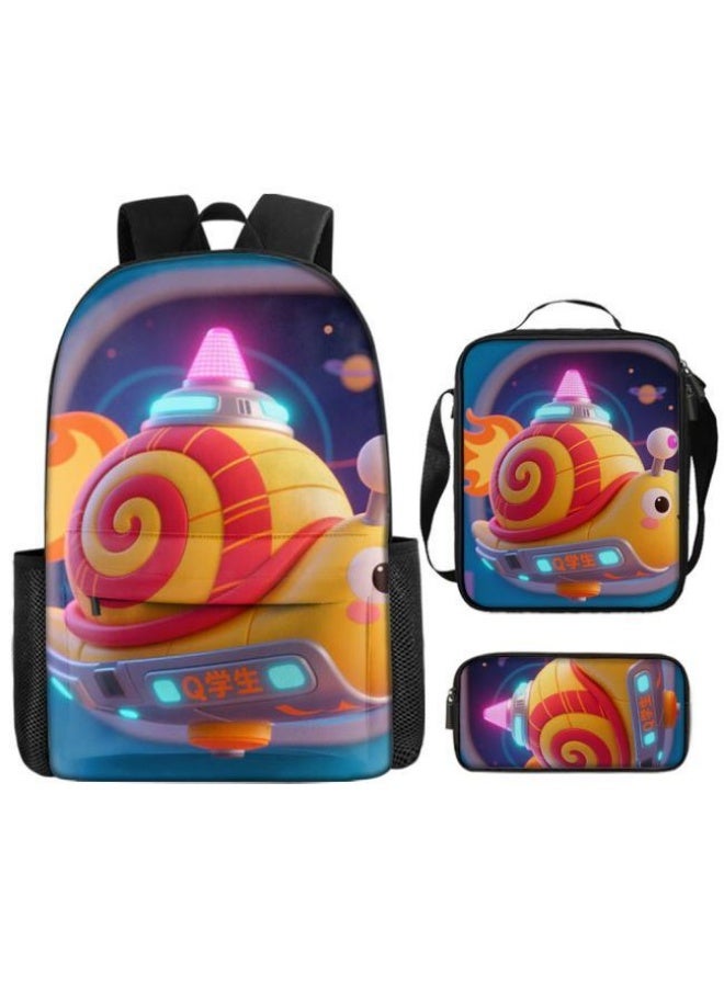واضح من النار مساعد جيد للسفر اللطيف! مجموعة من ثلاث قطع من حقائب الرسوم المتحركة الحصرية للأطفال والمراهقين، خفيفة ومريحة (يمكن للطلاب والأطفال والأصدقاء استخدامها في النزهات ورياضات تسلق الجبال والذهاب إلى المدرسة وما إلى ذلك) - 62 - Image 2