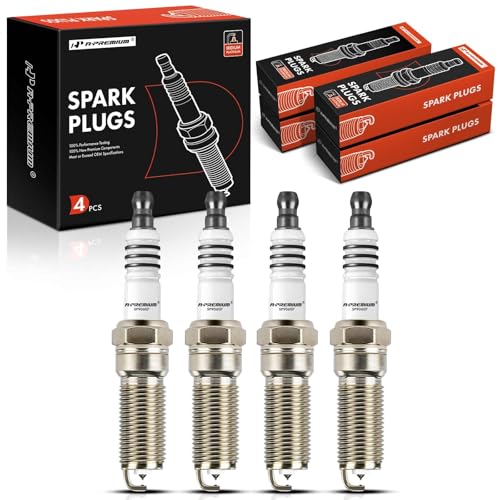 A-Premium Iridium Platinum Spark Plugs Compatible with Ford Escape 2009-2025, Fusion 2006-2020, C-Max, Maverick & Lincoln MKZ & Mercury Mariner, Milan, L4 2.0L 2.3L 2.5L, Pack of 4 - Image 1