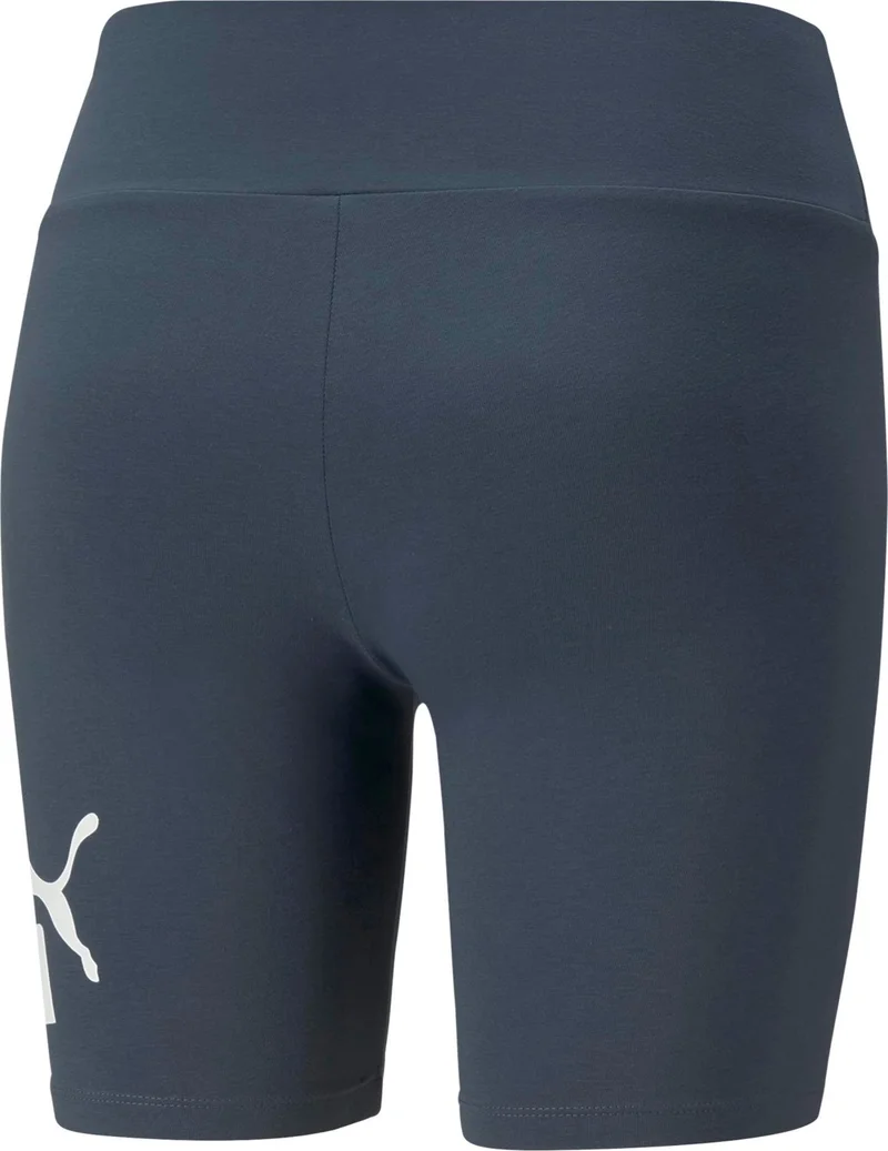 بوما Women's Black Ess Logo Navy Blue Women's Biker Tights