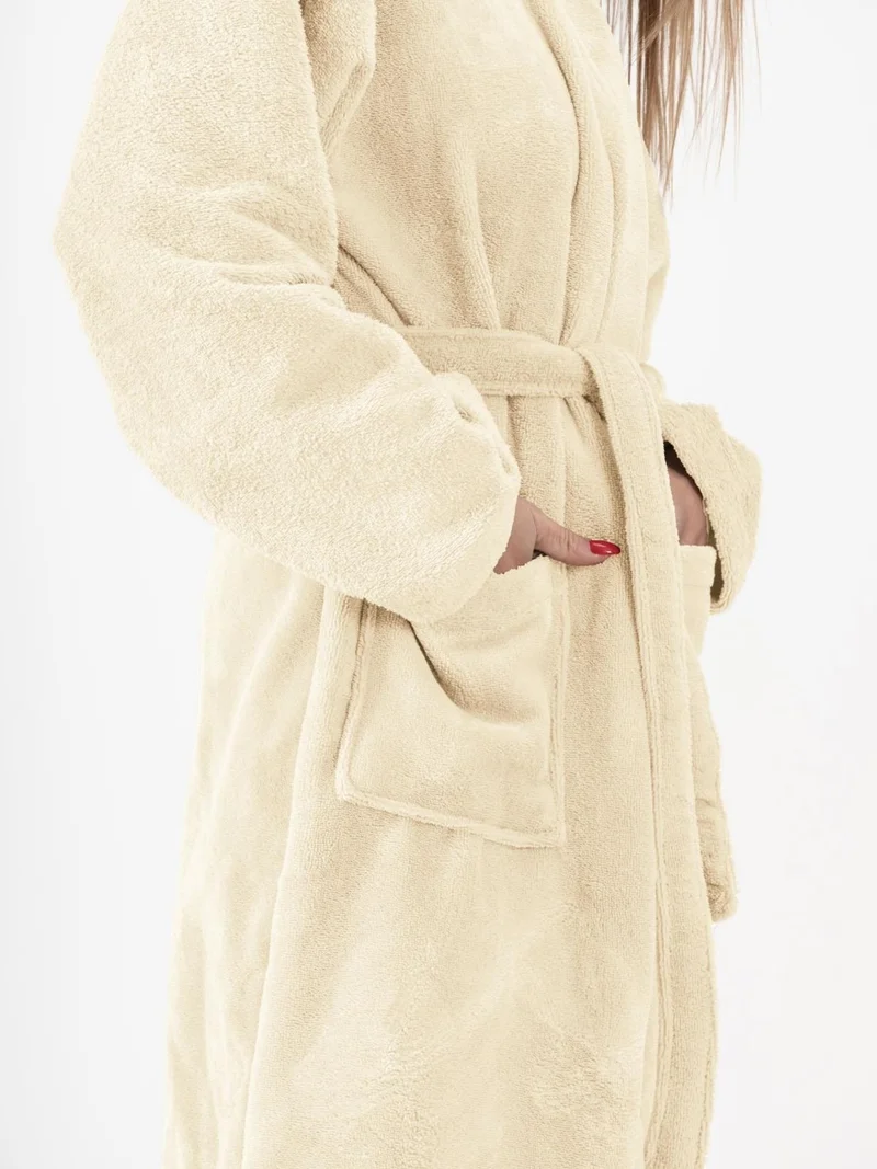 اندر هوم Bathrobe Shalyaka Model Two Pockets Belted Triga Bathrobe