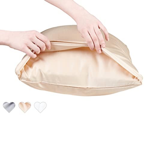 JOMO Anti Acne Pillowcase - King Size 36x20, Beige, Envelope Style - Oeko-TEX Certified - 75% Viscose Derived from Bamboo, 25% Modal for Smooth, Breathable, Moisture-Wicking Quality - Image 1