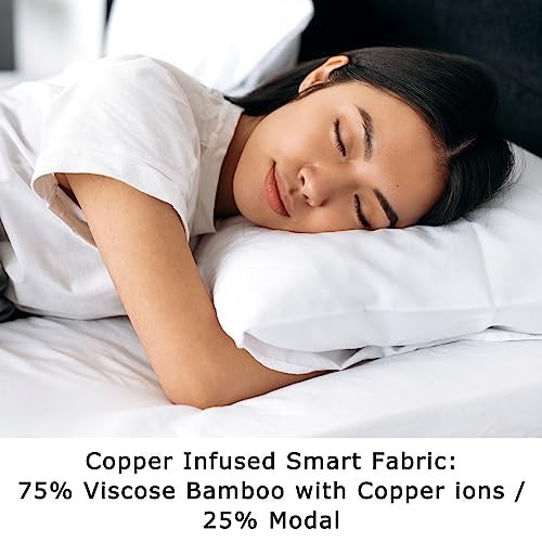 JOMO Anti Acne Pillowcase - King Size 36x20, Beige, Envelope Style - Oeko-TEX Certified - 75% Viscose Derived from Bamboo, 25% Modal for Smooth, Breathable, Moisture-Wicking Quality - Image 5