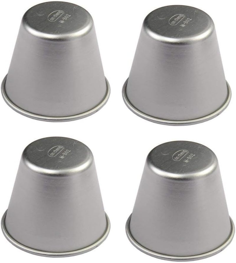 FICJEAD Set of 6 Nonstick Individual Tumblers Popovers| Chocolate Molten Pans| Pudding Cups| Raspberry Souffle Pot| Darioles Ramekins Brownies Mold - Size 3 Inches - Image 4