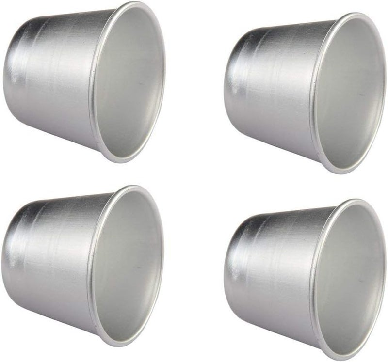 FICJEAD Set of 6 Nonstick Individual Tumblers Popovers| Chocolate Molten Pans| Pudding Cups| Raspberry Souffle Pot| Darioles Ramekins Brownies Mold - Size 3 Inches - Image 3