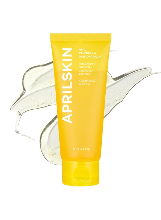 APRILSKIN Máscara facial con infusión de flores de caléndula, 3.52 onzas líquidas, PHA, BHA y niacinamida exfolia suavemente, elimina las impurezas, mejora el tono de piel desigual y minimiza los - Image 1