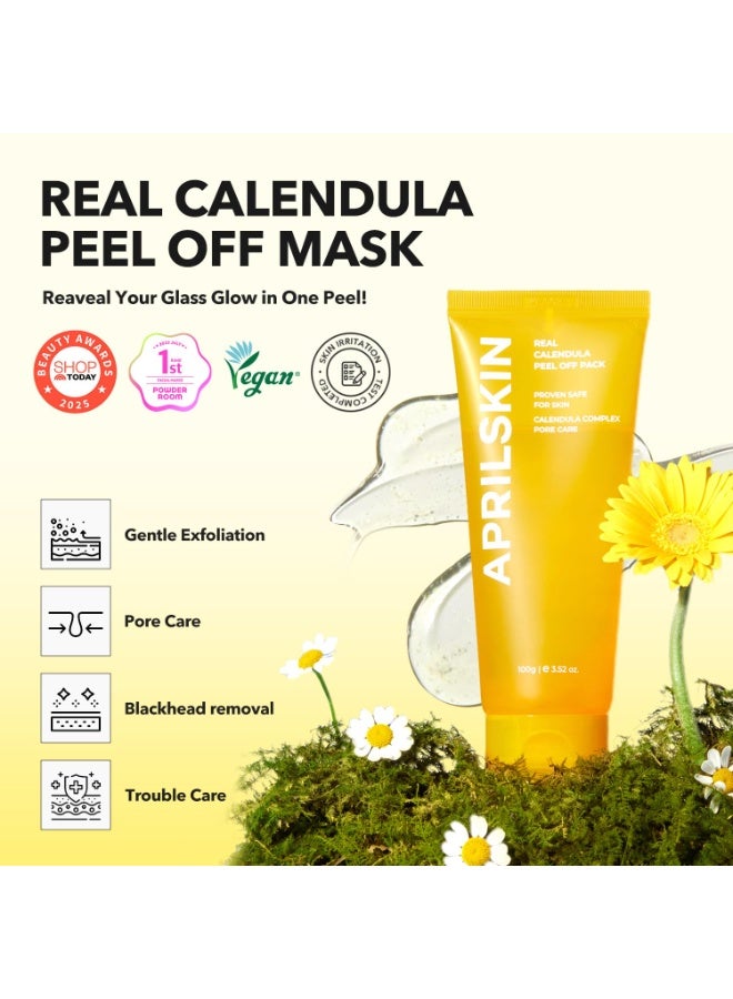 APRILSKIN Máscara facial con infusión de flores de caléndula, 3.52 onzas líquidas, PHA, BHA y niacinamida exfolia suavemente, elimina las impurezas, mejora el tono de piel desigual y minimiza los - Image 2