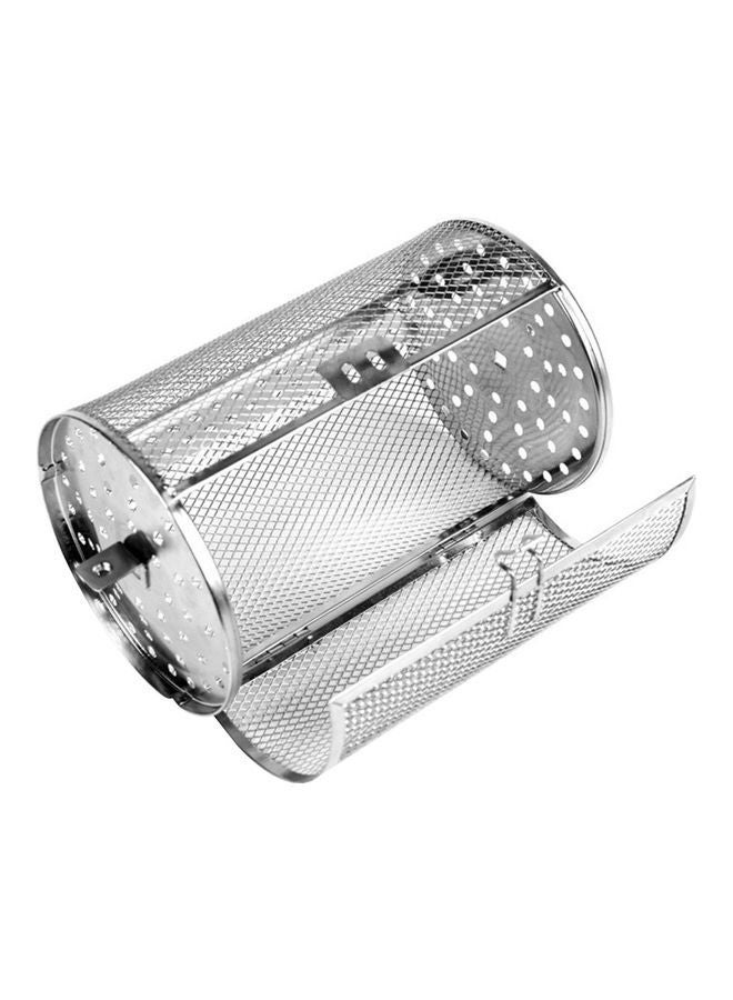 NIBEMINENT Electric Oven Universal Stainless Steel Rotation Roast Cage Silver  - Image 1