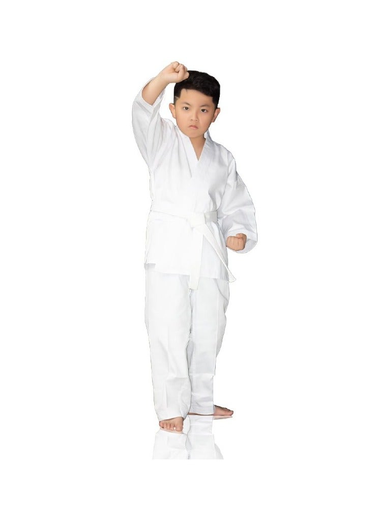 Generic Karate Uniform White Set Jacket Pant and Belt - Image 5