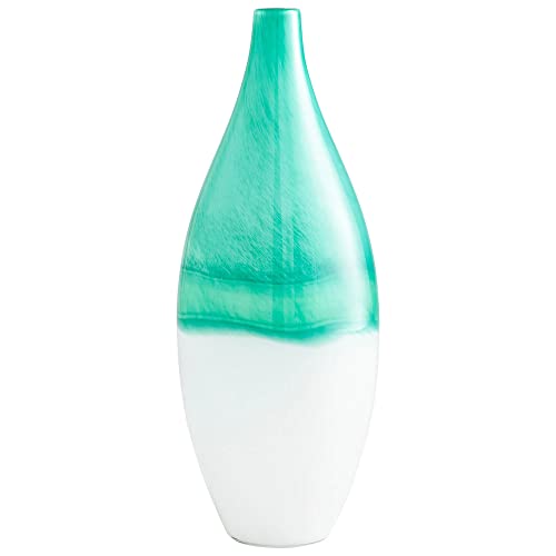 Cyan Design 09522 Extra Large Iced Marble Vase,Turquoise / White - Image 3