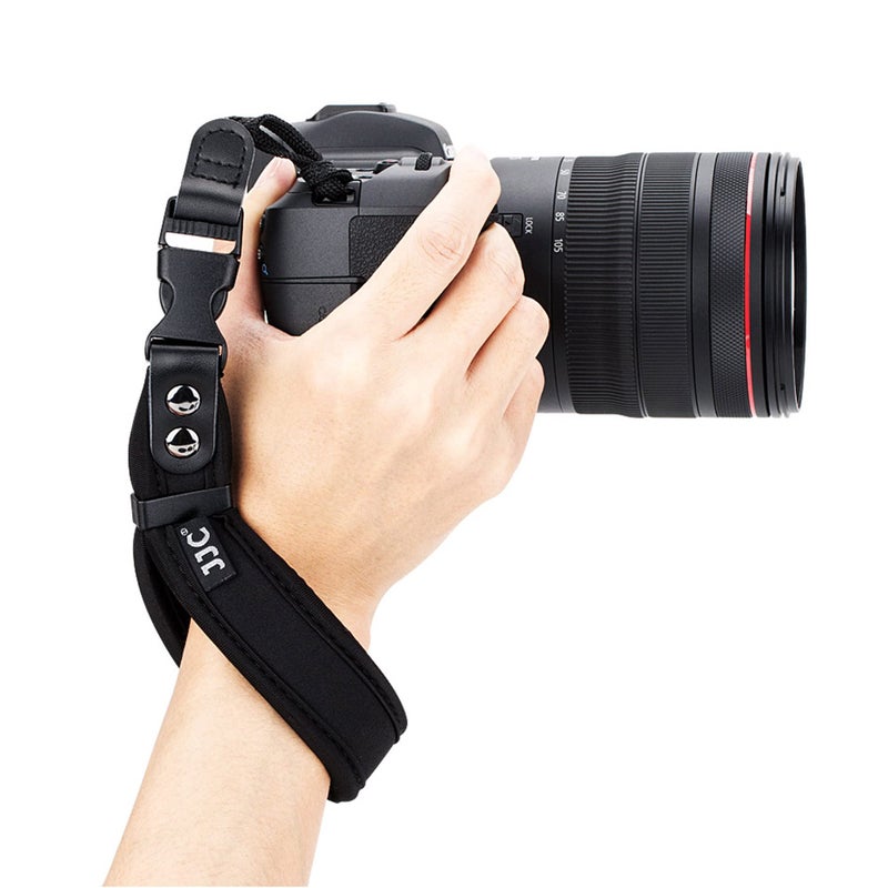 JJC Soft Camera Hand Strap Wrist Strap for Canon Rebel T7 T6 T8i SL3 90D EOS R R10 RP M50 M6 Nikon D3500 D750 Z5 Z6 Z7 Z8 Z50 Z30 Zf Sony ZV-E1 A6000 A6100 A6400 A6700 A7 A7S Fuji X-T5 X-T4 X-T30 X-E4 - Image 1
