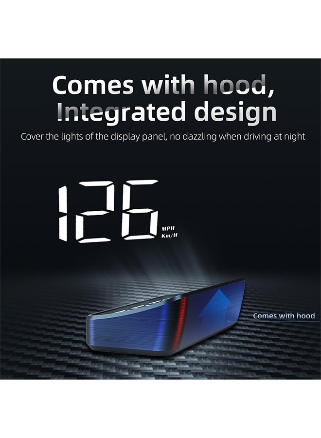 TodyJeyHo Heads Up Display for Cars, Digital Speedometer for Car, Bright Large Font, GPS Speedometer with auto-Sensing, Accurate Digital Speedometer, Speed MPH, USB Cable Plug and Play, Suitable for All Car Models - Image 5