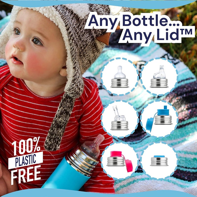 Pura Kiki 9oz275ml Stainless Steel Infant Bottle wSleeve AntiColic 100 PlasticFree MadeSafe Certified MedicalGrade Silicone MediumFlow Nipple for Babies 3 Months  Up  Fox - Image 5