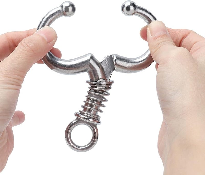 حلقة أنف ثور الربيع الصغيرة من الفولاذ المقاوم للصدأ، كماشة أنف البقر الأوتوماتيكية، مشبك جر الماشية - Image 4