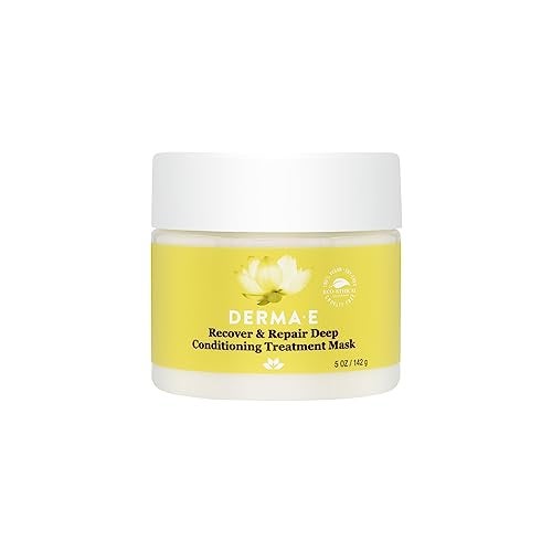 derma-e ماسك علاج الشعر العميق من DERMA E لاستعادة وإصلاح الشعر بزيت الأركان 5 أونصات