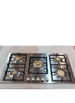 MASTERgas Gas hob 90cm 5 brass burners cast iron pan support - auto ignition 1 triple ring burner - front knob Made in Italy  - Image 3