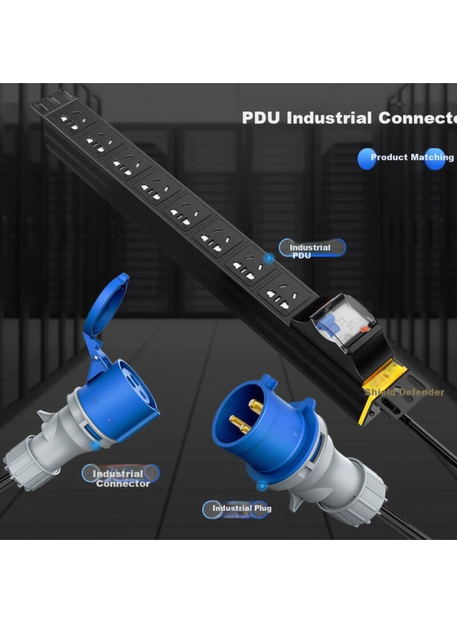 Sdws Industrial Plug Connector, 16a Three-phase 3-pin, Ip44 Waterproof, For Computer Room Pdu Power Cable, Special Aviation Socket Coupler, Male Head Spc4316 - Image 5