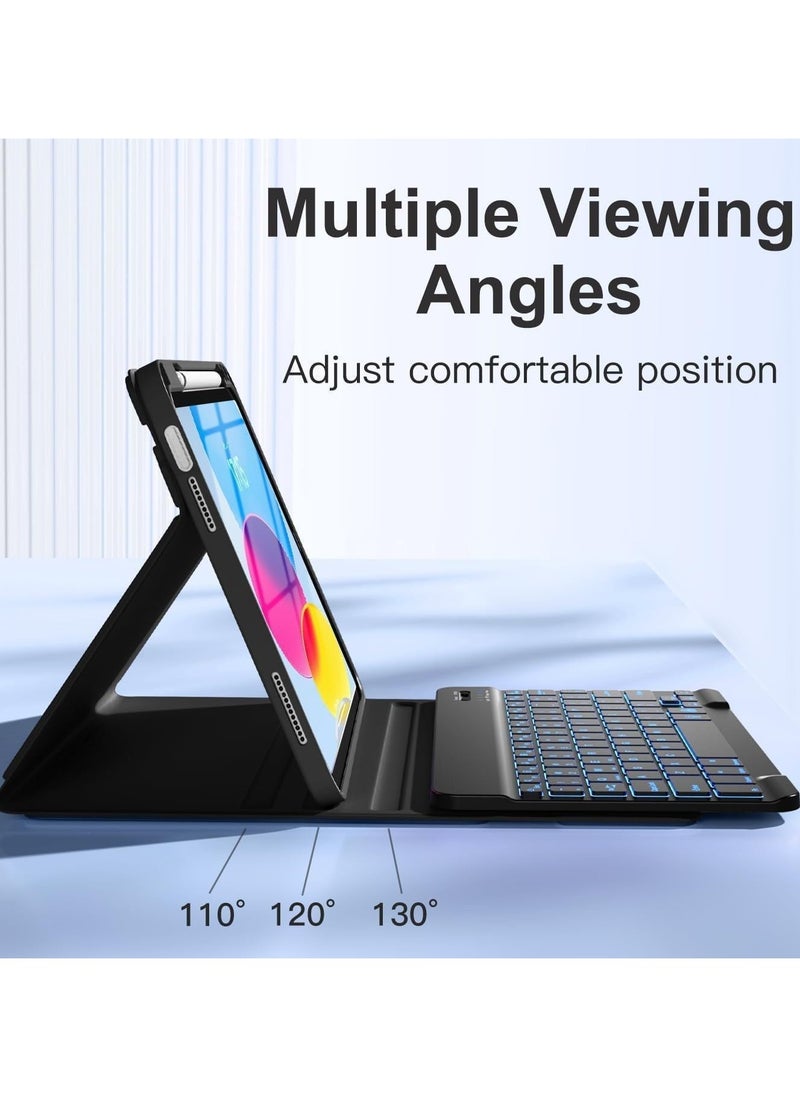 General Case Compatible with IPad 11th Generation 11 Inch A16 2025 with Detachable Wireless Bluetooth Keyboard and Protective Case Cover with Pen Slot  - Image 2