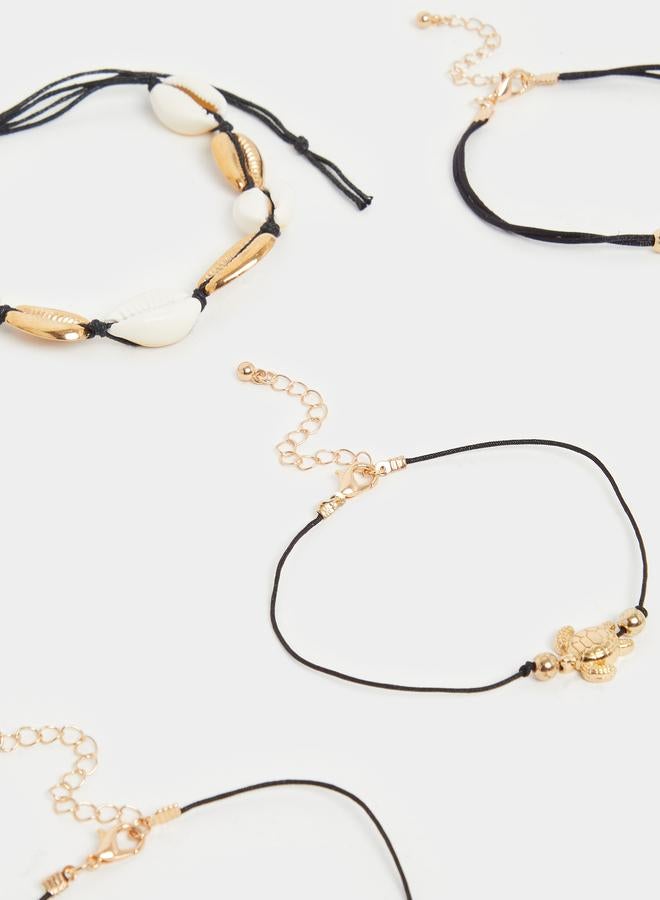 Styli Set of 6 - Shell Charm Anklet - Image 4