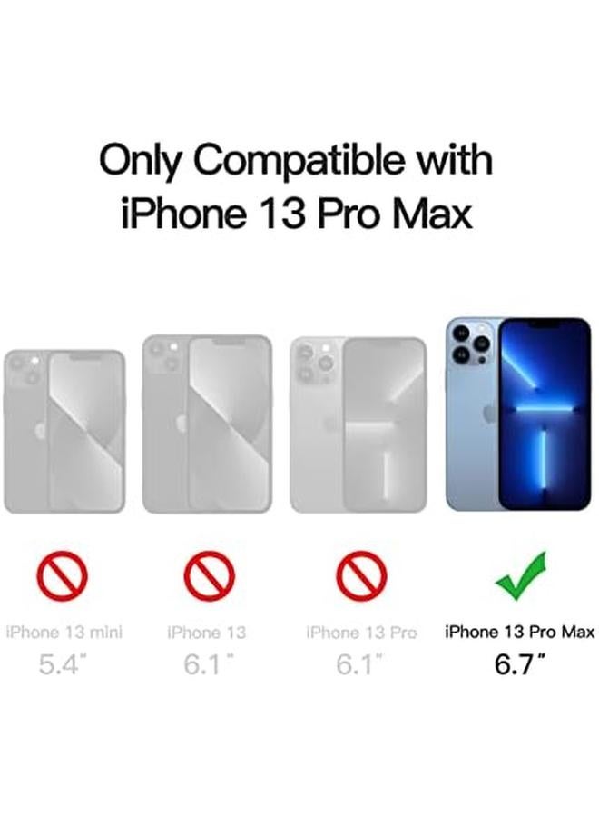 جي تيك جراب مغناطيسي لهاتف Iphone 13 Pro Max مقاس 6.7 بوصة متوافق مع Magsafe مع عدسة كاميرا خلفية شفافة غير لامعة حماية كاملة غطاء هاتف نحيف مقاوم للصدمات أزرق سماوي - Image 2