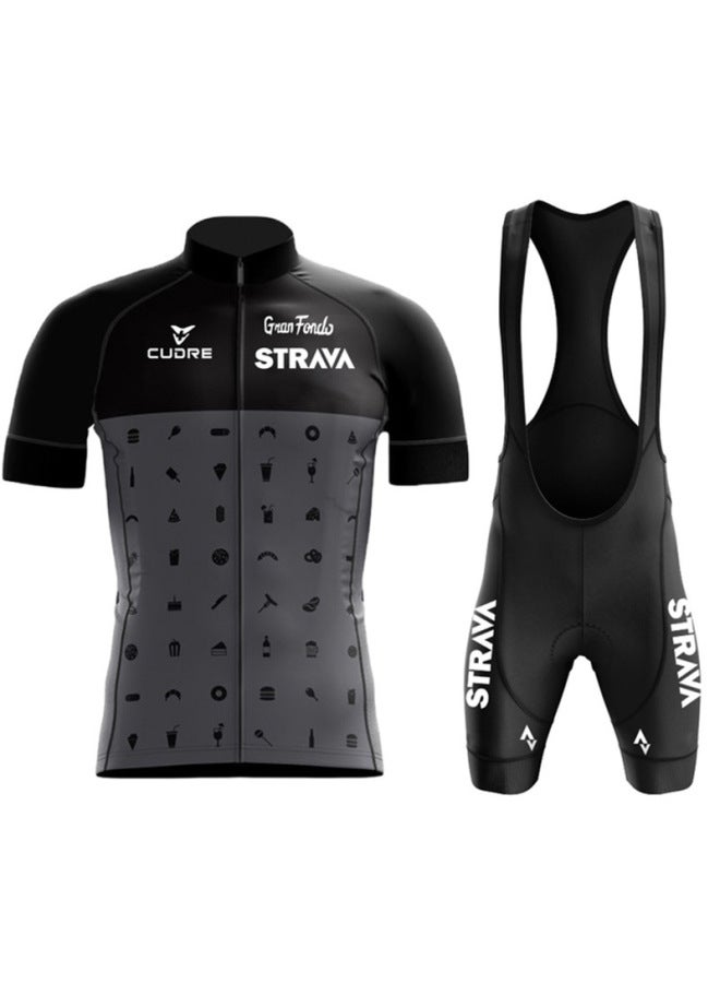 Hot Tour De France Cycling Jersey Short-sleeved Suit Team Version Summer Outdoor Mountain Bike Road Race Cycling Jersey