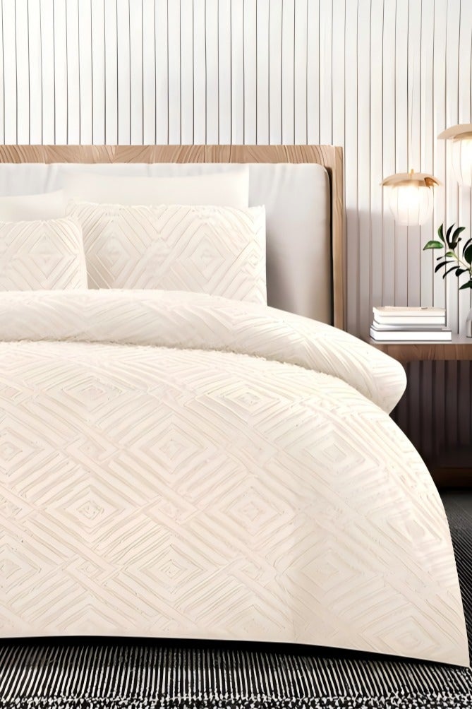 Duoduo home New Model 3D Cut-Out Duvet Cover Set , King Size ,6Pcs Set With Duvet Cover 220×240cm+1 Fit Sheet+ 4Pcs Pillowcases - Image 2