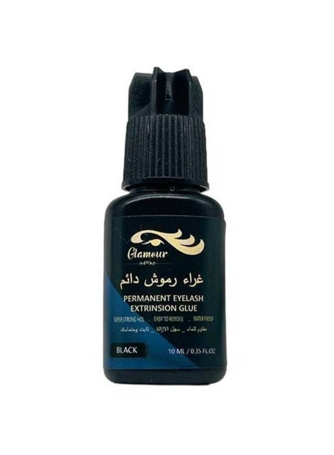 GLAMOUR permanent eyelash extrinsion glue 10 ml black - Image 2