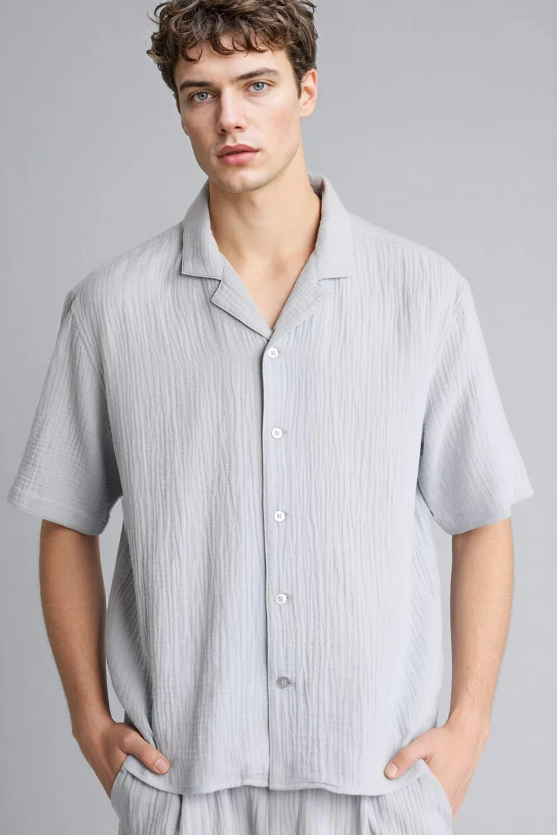 ديفاكتو Relax Fit 100% Cotton Shirt
