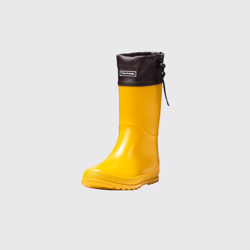 Export New Fashion High-Barbed Women'S Rain Shoes Parent-Child Slim-Fit High-Top Casual Adult Rubber Shoes Water Shoes For Women - Image 1