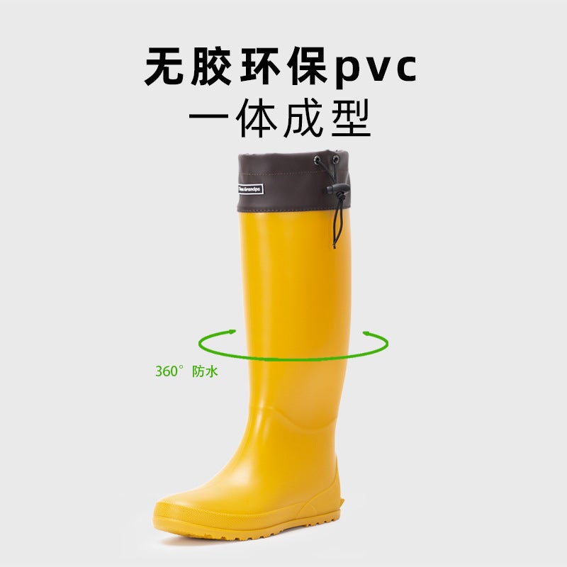 Export New Fashion High-Barbed Women'S Rain Shoes Parent-Child Slim-Fit High-Top Casual Adult Rubber Shoes Water Shoes For Women - Image 5